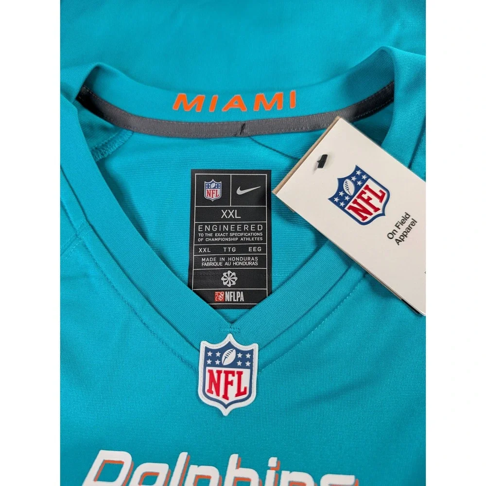 Nike Tyreek Hill Miami Dolphins Jersey Womens XXL Aqua Teal NFL No. 10 NEW